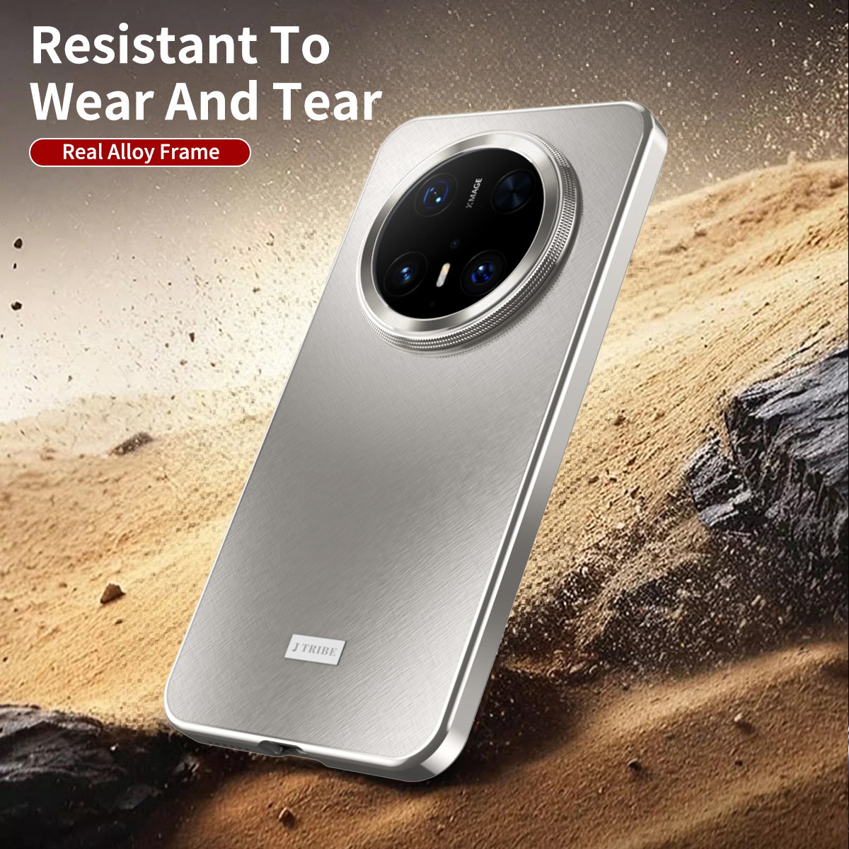 Huawei Mate 60 - Magnetic Close Aluminum Frame Plastic Back