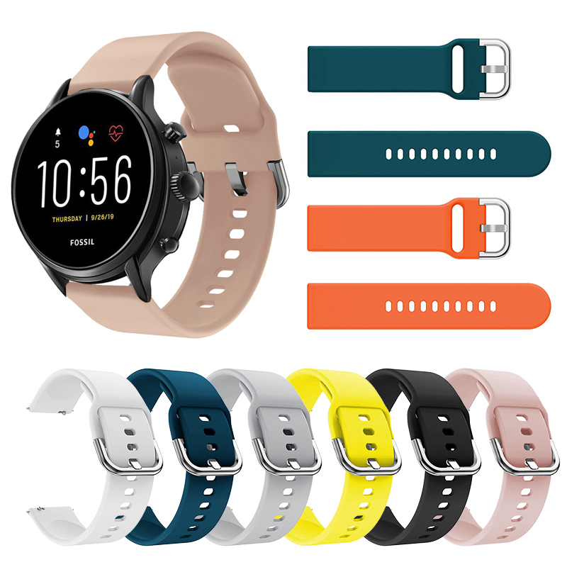 22MM Silicone Straps For Fossi - Fossil Smartwatch Accessories recension och pris
