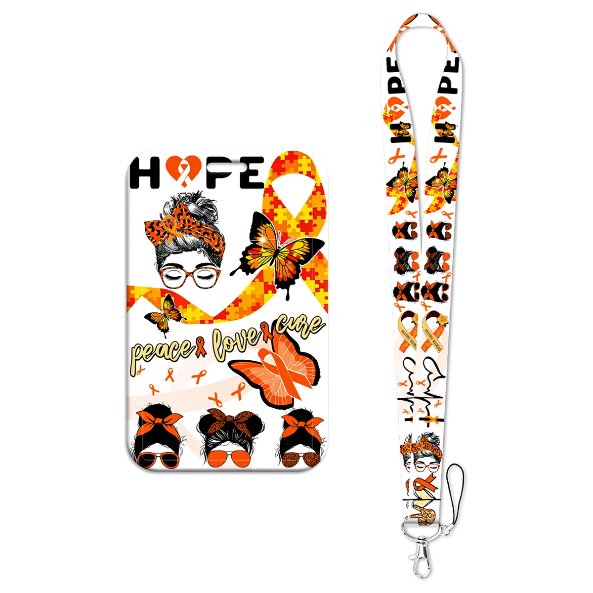 Orange Ribbon Butterfly Hope C - Rugged Sport Strap recension och pris