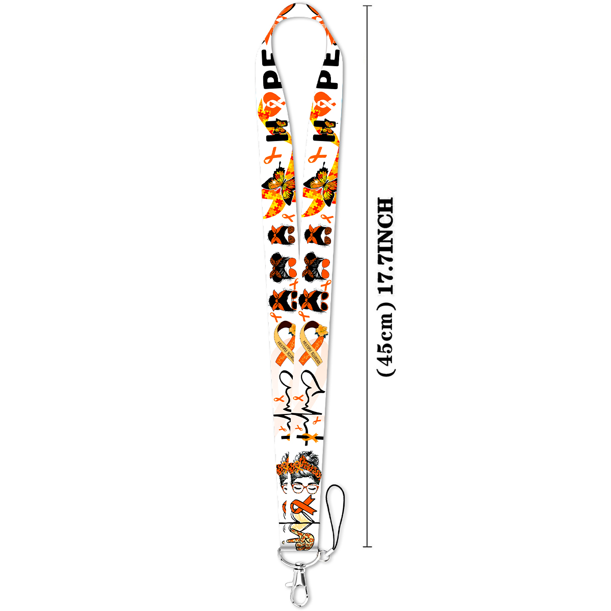 Orange Ribbon Butterfly Hope C - Rugged Sport Strap recension och pris