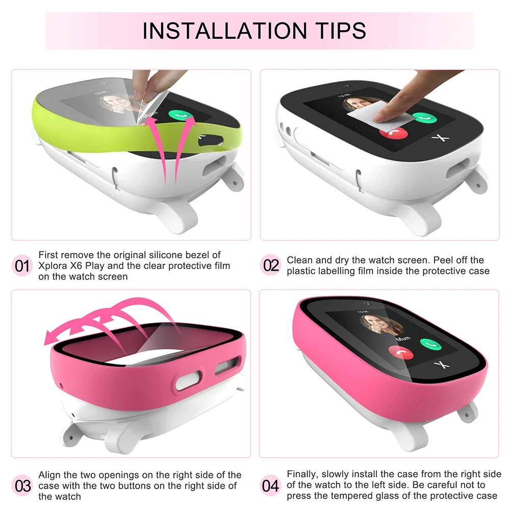Case for Xploar X6 Play Kids S - Garmin Smartwatch Accessories recension och pris