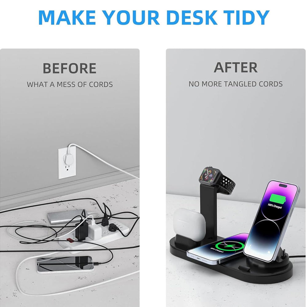 30W 7 in 1 Wireless Charger St - Smartwatch Ac recension och pris
