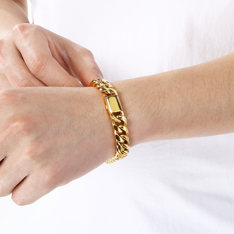 KALEN 12/15mm Miami Cuban Link - Ceramic Link Bracelet recension och pris