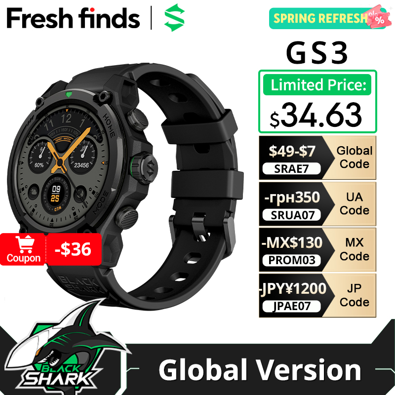 [World Premiere]Blackshark GS3 - Smartwatch Faces recension och pris
