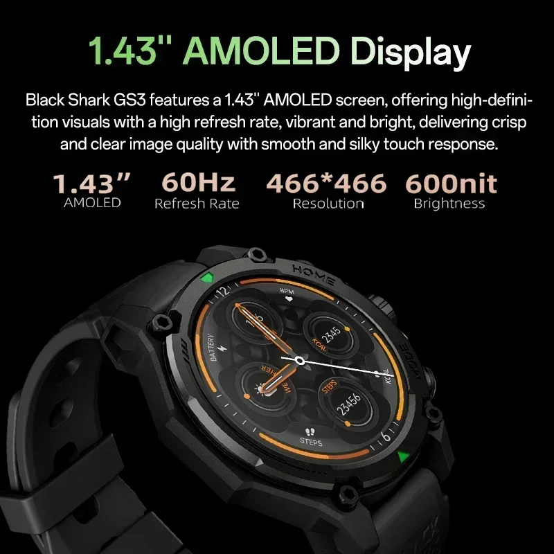[World Premiere]Blackshark GS3 - Smartwatch Faces recension och pris