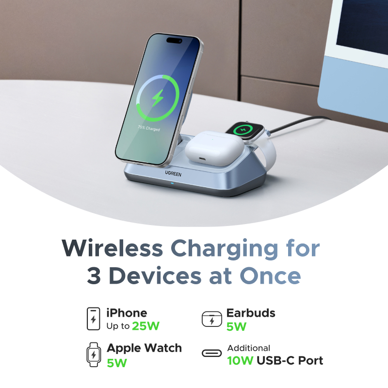 UGREEN Qi2 25W MAX Magnetic Wi - Smartwatch Ac recension och pris