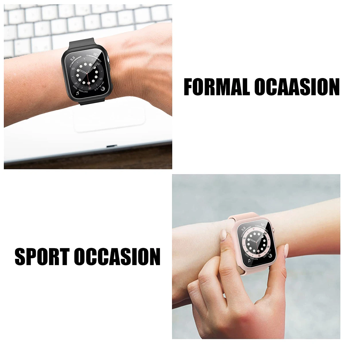 Tempered Glass+Cover For Apple - Smartwatch Band Accessories recension och pris