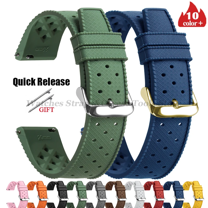Tropic Silicone Watch Strap 18 - Fossil Smartwatch Accessories recension och pris