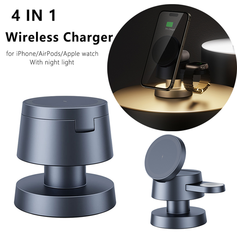3 in 1 Wireless Charger For iP - Smartwatch Ac recension och pris