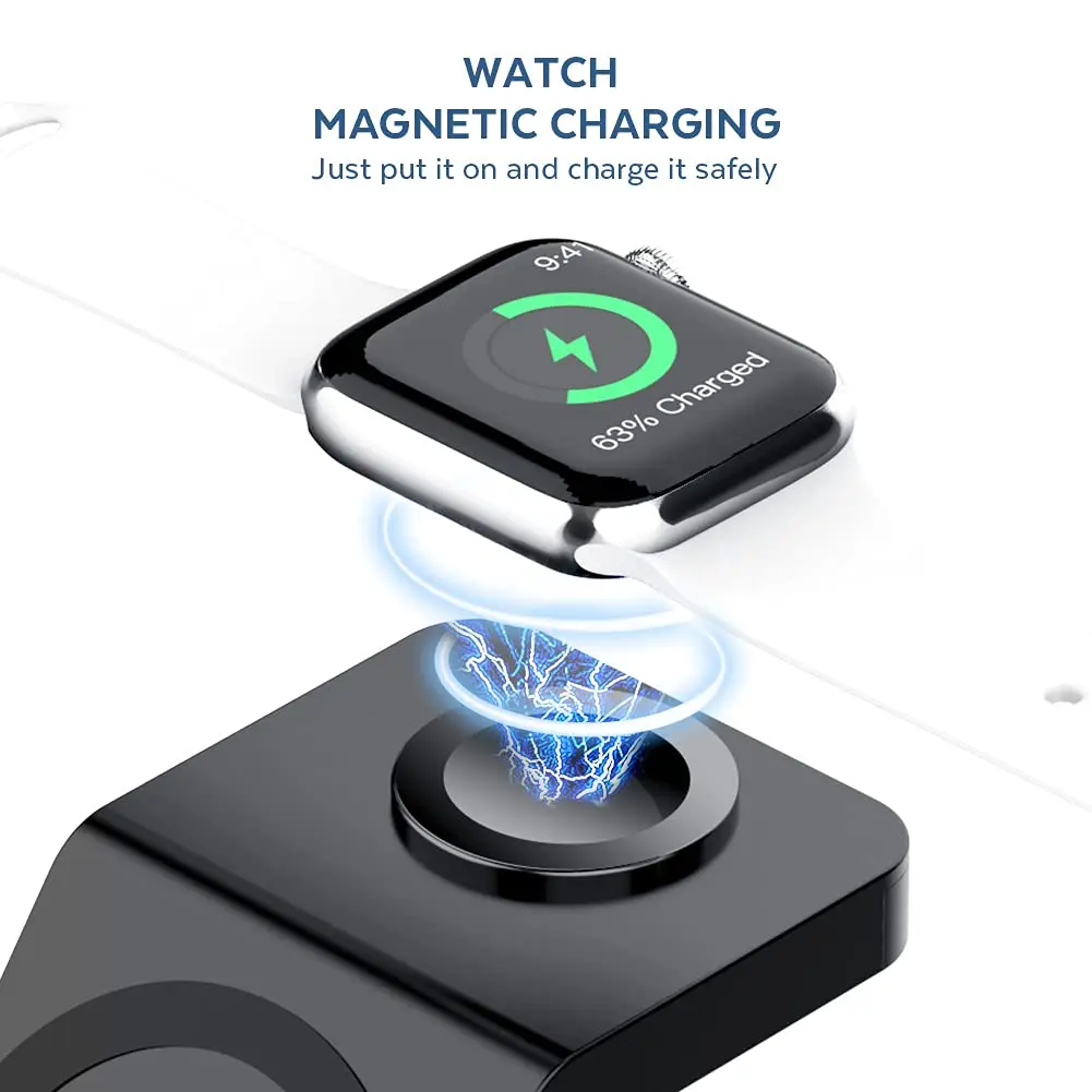3 In 1 Wireless Charger Stand  - Smartwatch Ac recension och pris