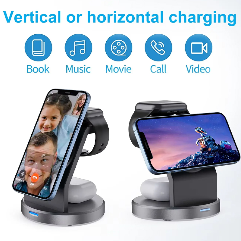 3 In 1 Wireless Charger Stand  - Smartwatch Ac recension och pris