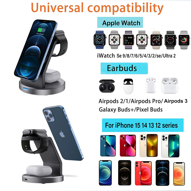 3 In 1 Wireless Charger Stand  - Smartwatch Ac recension och pris