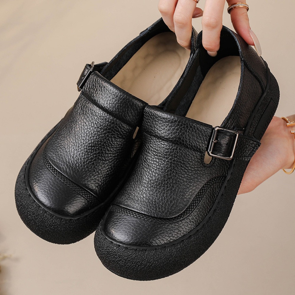 Casual Single Shoes for Women  - Leather Classic Strap recension och pris