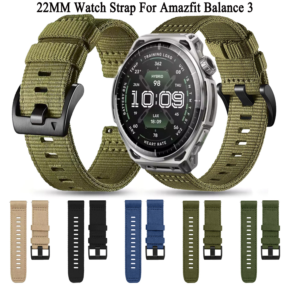 Rugged Nylon Strap 22mm for Am - Rugged Sport Strap recension och pris