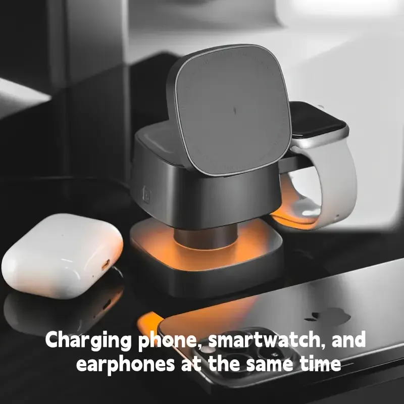 Magnetic 3 in 1 Wireless Charg - Smartwatch Ac recension och pris