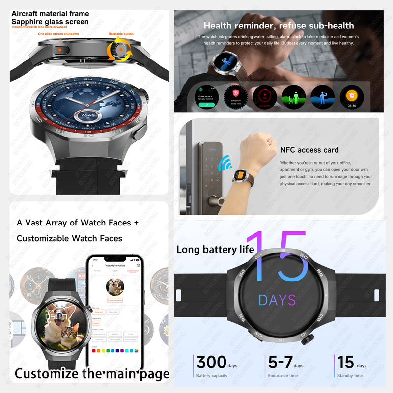 2026 New BOXUXING Watch 5 MAX  - Smartwatch Faces recension och pris