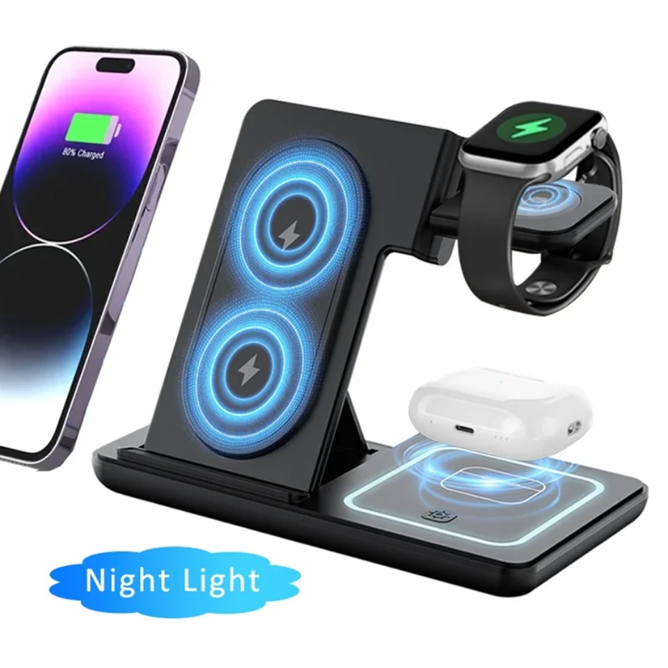Night LED Light 3 In 1 Wireles - Watch Charger Cable recension och pris