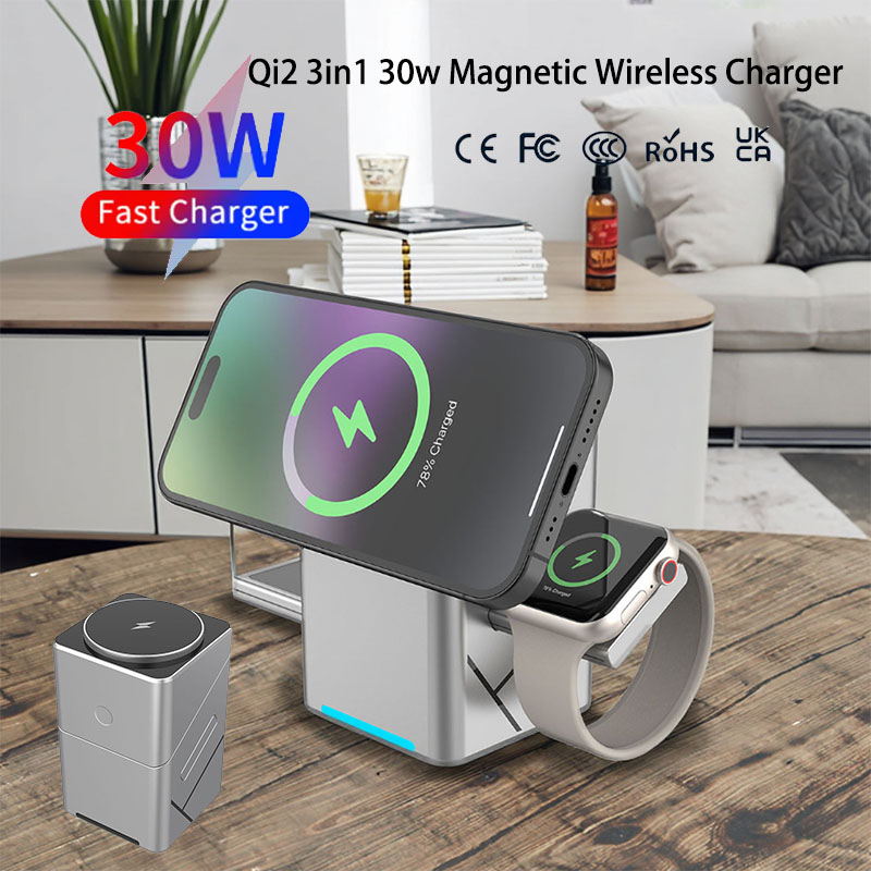 15W Touch Rotating Magnetic Mu - Watch Charger Cable recension och pris