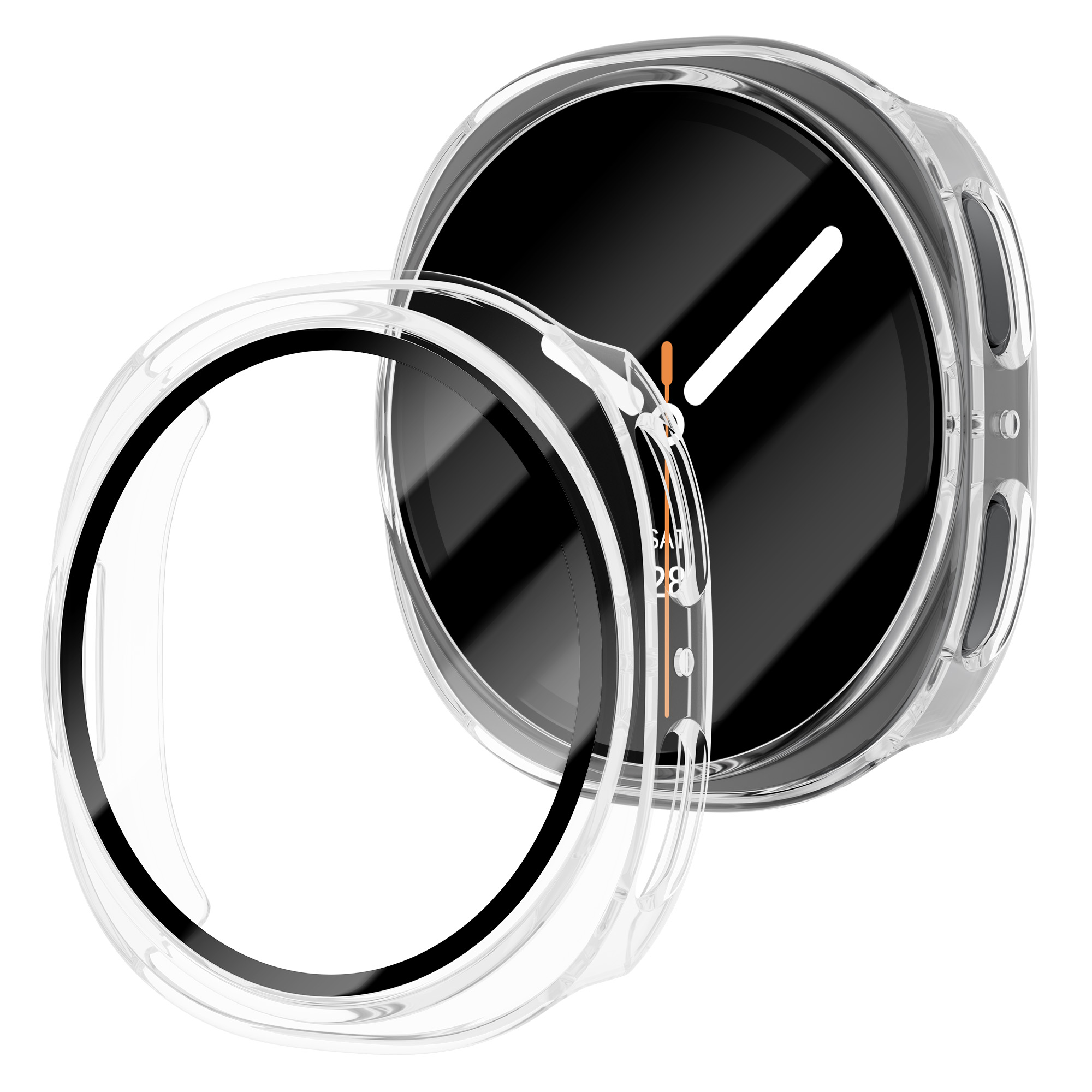 Tempered Glass+PC Case For Sam - Smartwatch Band Accessories recension och pris