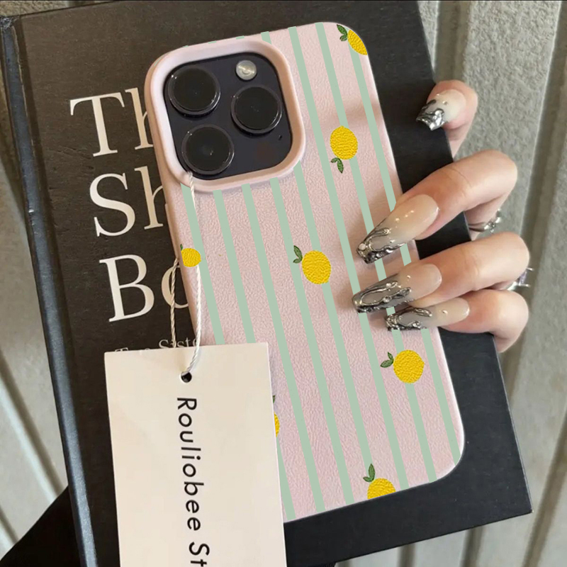 Shockproof Cute Lemon Pattern  - Apple Iphone 15 Pro Max recension och pris