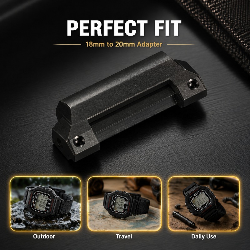 Universal 18mm To 20mm Raised  - Watch Band Connector recension och pris
